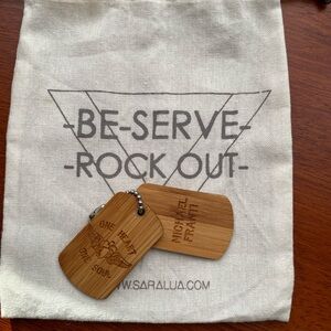 Wooden Dog Tag Necklace